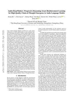 Audio-DeepThinker: Progressive Reasoning-Aware Reinforcement Learning for High-Quality Chain-of-Thought Emergence in Audio Language Models