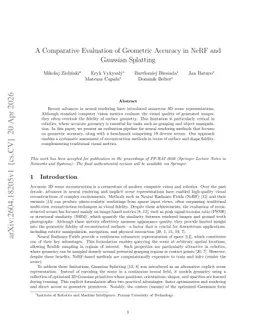A Comparative Evaluation of Geometric Accuracy in NeRF and Gaussian Splatting