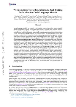 WebCompass: Towards Multimodal Web Coding Evaluation for Code Language Models