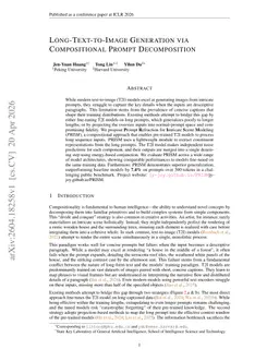 Long-Text-to-Image Generation via Compositional Prompt Decomposition