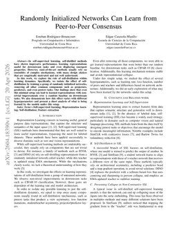 Randomly Initialized Networks Can Learn from Peer-to-Peer Consensus