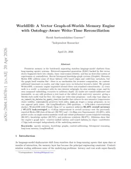 WorldDB: A Vector Graph-of-Worlds Memory Engine with Ontology-Aware Write-Time Reconciliation