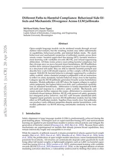 Different Paths to Harmful Compliance: Behavioral Side Effects and Mechanistic Divergence Across LLM Jailbreaks