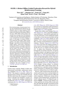 OGER: A Robust Offline-Guided Exploration Reward for Hybrid Reinforcement Learning