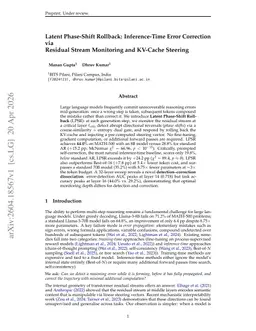 Latent Phase-Shift Rollback: Inference-Time Error Correction via Residual Stream Monitoring and KV-Cache Steering