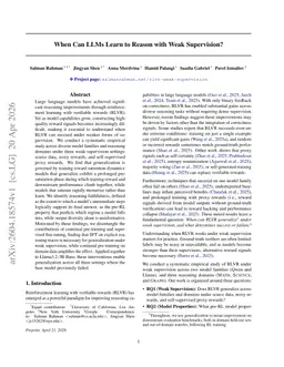 When Can LLMs Learn to Reason with Weak Supervision?