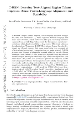 T-REN: Learning Text-Aligned Region Tokens Improves Dense Vision-Language Alignment and Scalability