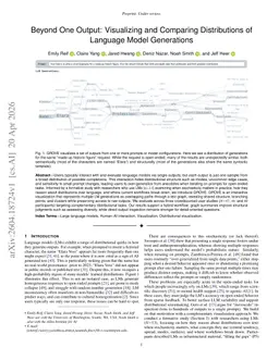 Beyond One Output: Visualizing and Comparing Distributions of Language Model Generations