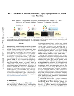 DUALVISION: RGB-Infrared Multimodal Large Language Models for Robust Visual Reasoning