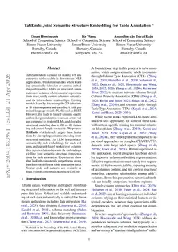TabEmb: Joint Semantic-Structure Embedding for Table Annotation