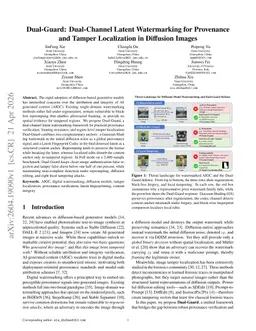 Dual-Guard: Dual-Channel Latent Watermarking for Provenance and Tamper Localization in Diffusion Images