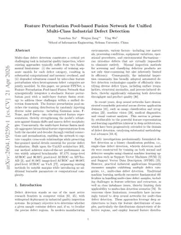 Feature Perturbation Pool-based Fusion Network for Unified Multi-Class Industrial Defect Detection
