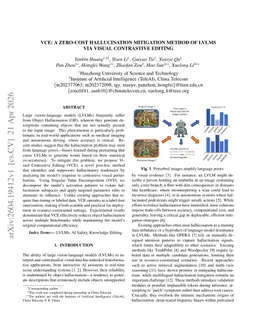 VCE: A zero-cost hallucination mitigation method of LVLMs via visual contrastive editing