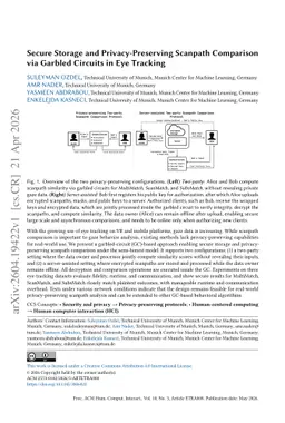 Secure Storage and Privacy-Preserving Scanpath Comparison via Garbled Circuits in Eye Tracking