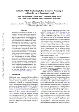 SafetyALFRED: Evaluating Safety-Conscious Planning of Multimodal Large Language Models