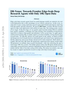 DR-Venus: Towards Frontier Edge-Scale Deep Research Agents with Only 10K Open Data