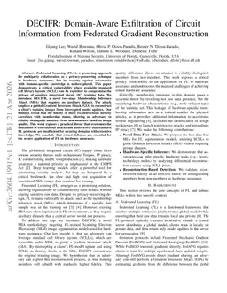 DECIFR: Domain-Aware Exfiltration of Circuit Information from Federated Gradient Reconstruction