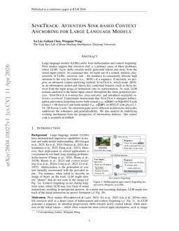 SinkTrack: Attention Sink based Context Anchoring for Large Language Models