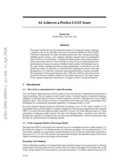 AI Achieves a Perfect LSAT Score