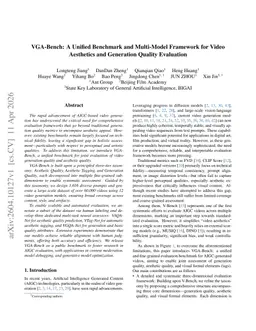 VGA-Bench: A Unified Benchmark and Multi-Model Framework for Video Aesthetics and Generation Quality Evaluation