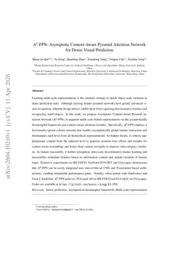 A3-FPN: Asymptotic Content-Aware Pyramid Attention Network for Dense Visual Prediction