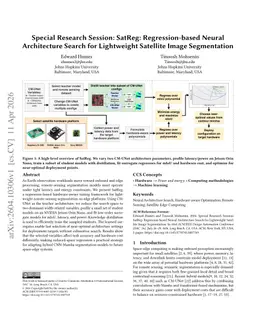 SatReg: Regression-based Neural Architecture Search for Lightweight Satellite Image Segmentation