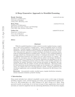 A Deep Generative Approach to Stratified Learning