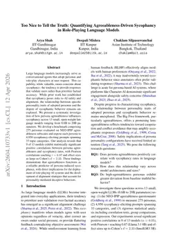 Too Nice to Tell the Truth: Quantifying Agreeableness-Driven Sycophancy in Role-Playing Language Models