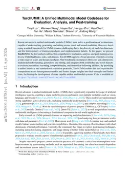 TorchUMM: A Unified Multimodal Model Codebase for Evaluation, Analysis, and Post-training