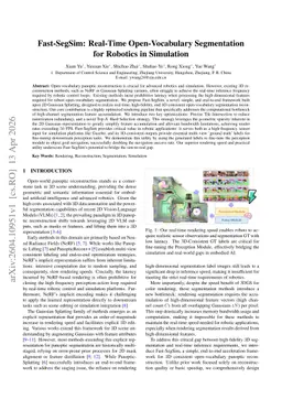 Fast-SegSim: Real-Time Open-Vocabulary Segmentation for Robotics in Simulation
