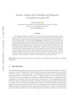 bioLeak: Leakage-Aware Modeling and Diagnostics for Machine Learning in R