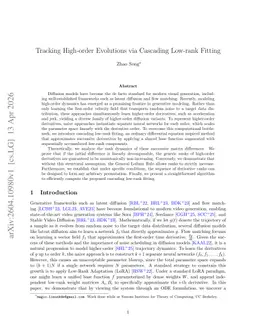Tracking High-order Evolutions via Cascading Low-rank Fitting
