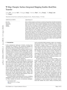 Ψ-Map: Panoptic Surface Integrated Mapping Enables Real2Sim Transfer