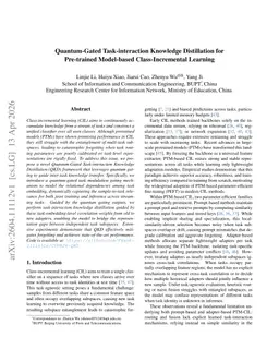 Quantum-Gated Task-interaction Knowledge Distillation for Pre-trained Model-based Class-Incremental Learning