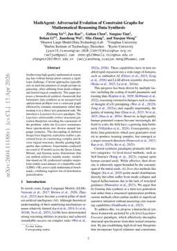MathAgent: Adversarial Evolution of Constraint Graphs for Mathematical Reasoning Data Synthesis