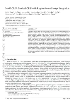 MedP-CLIP: Medical CLIP with Region-Aware Prompt Integration