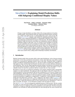 ShapShift: Explaining Model Prediction Shifts with Subgroup Conditional Shapley Values