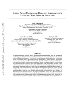 Signal-Aware Conditional Diffusion Surrogates for Transonic Wing Pressure Prediction