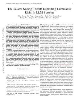 The Salami Slicing Threat: Exploiting Cumulative Risks in LLM Systems