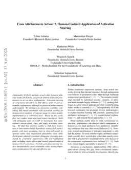 From Attribution to Action: A Human-Centered Application of Activation Steering