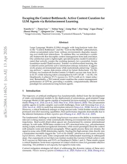 Escaping the Context Bottleneck: Active Context Curation for LLM Agents via Reinforcement Learning