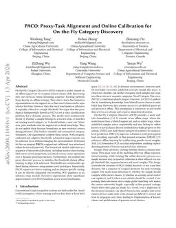 PACO: Proxy-Task Alignment and Online Calibration for On-the-Fly Category Discovery