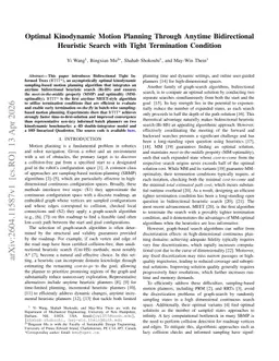 Optimal Kinodynamic Motion Planning Through Anytime Bidirectional Heuristic Search with Tight Termination Condition