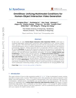 OmniShow: Unifying Multimodal Conditions for Human-Object Interaction Video Generation