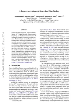 A Layer-wise Analysis of Supervised Fine-Tuning