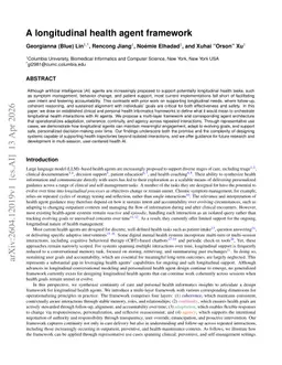 A longitudinal health agent framework