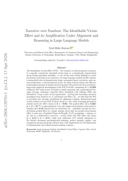 Narrative over Numbers: The Identifiable Victim Effect and its Amplification Under Alignment and Reasoning in Large Language Models