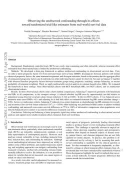 Observing the unobserved confounding through its effects: toward randomized trial-like estimates from real-world survival data