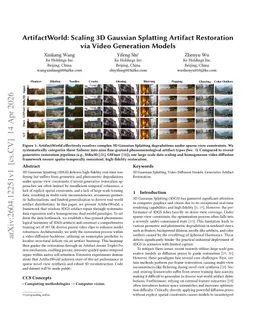 ArtifactWorld: Scaling 3D Gaussian Splatting Artifact Restoration via Video Generation Models