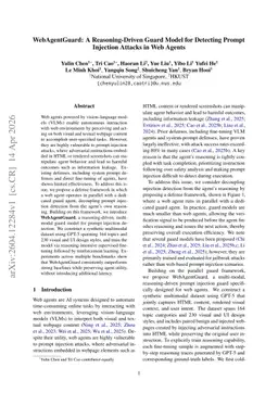 WebAgentGuard: A Reasoning-Driven Guard Model for Detecting Prompt Injection Attacks in Web Agents